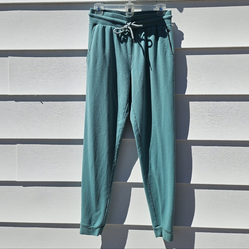 Womens Teal Jogger Pants - Comfortable Drawstring Bottoms